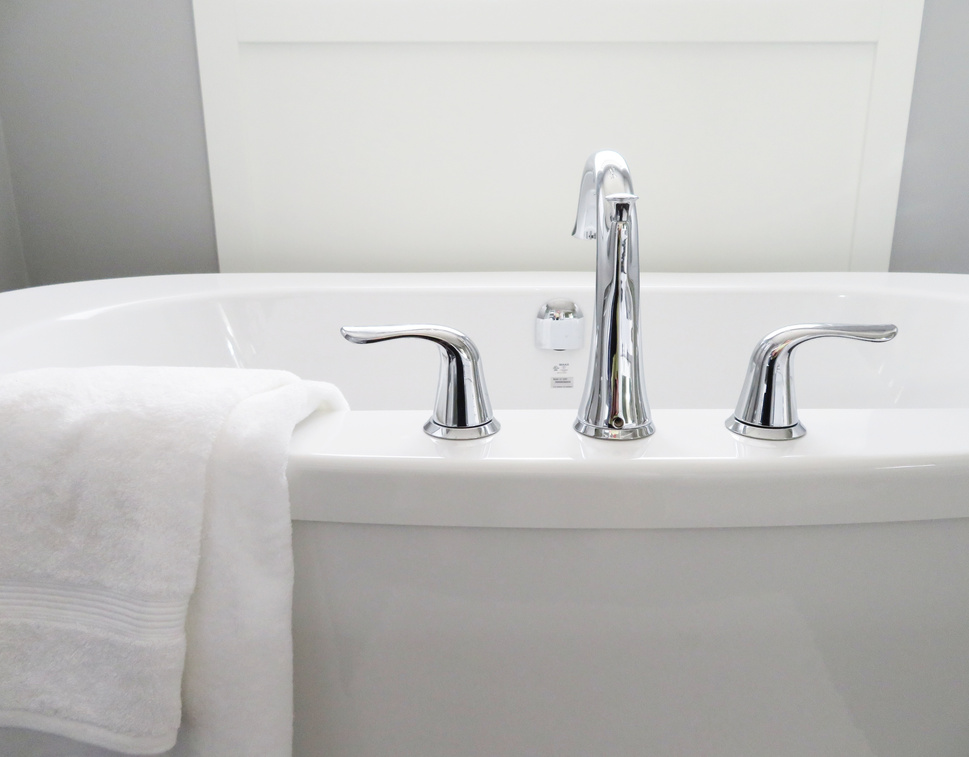 Bathtub with a Towel